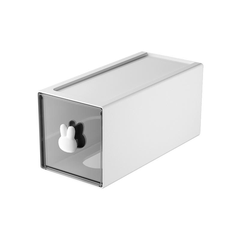Stackable Transparent Square Desktop Organizer, 17 x 8 x 5.5 cm