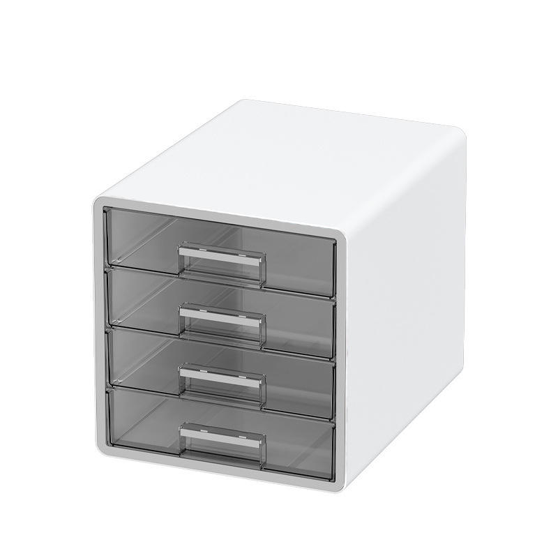 Modern Transparent Desktop File Cabinet for Stationery, 28.5 x 35 x 29 cm