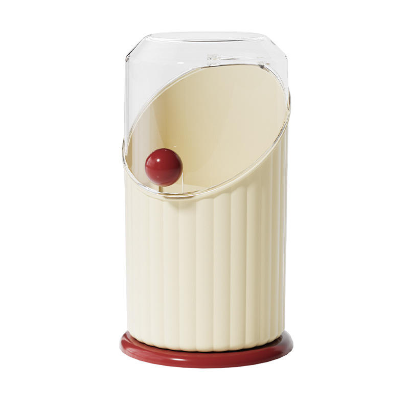 Modern Makeup Brush and Lipstick Organizer with Lid, 1 L