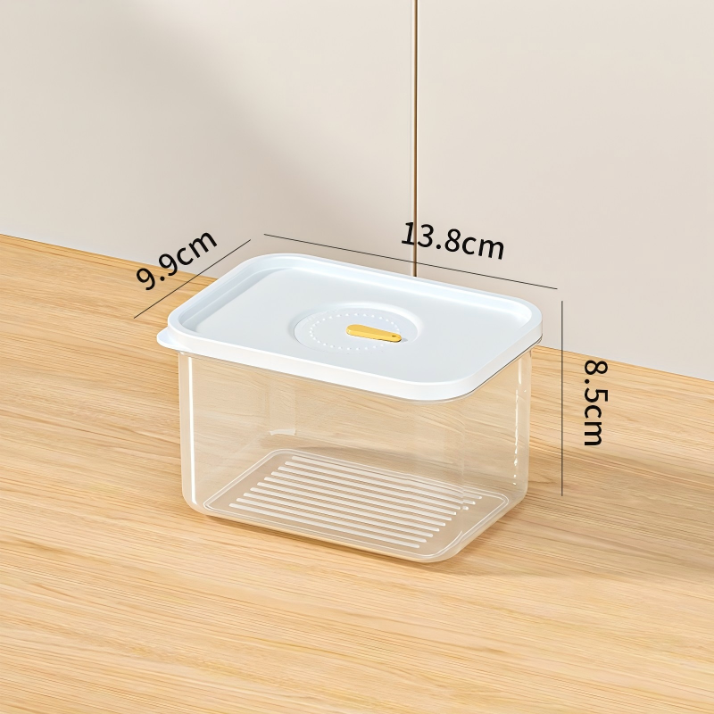 Classic PP+PE Food Container with Snap Lid - Refrigerator Storage Box