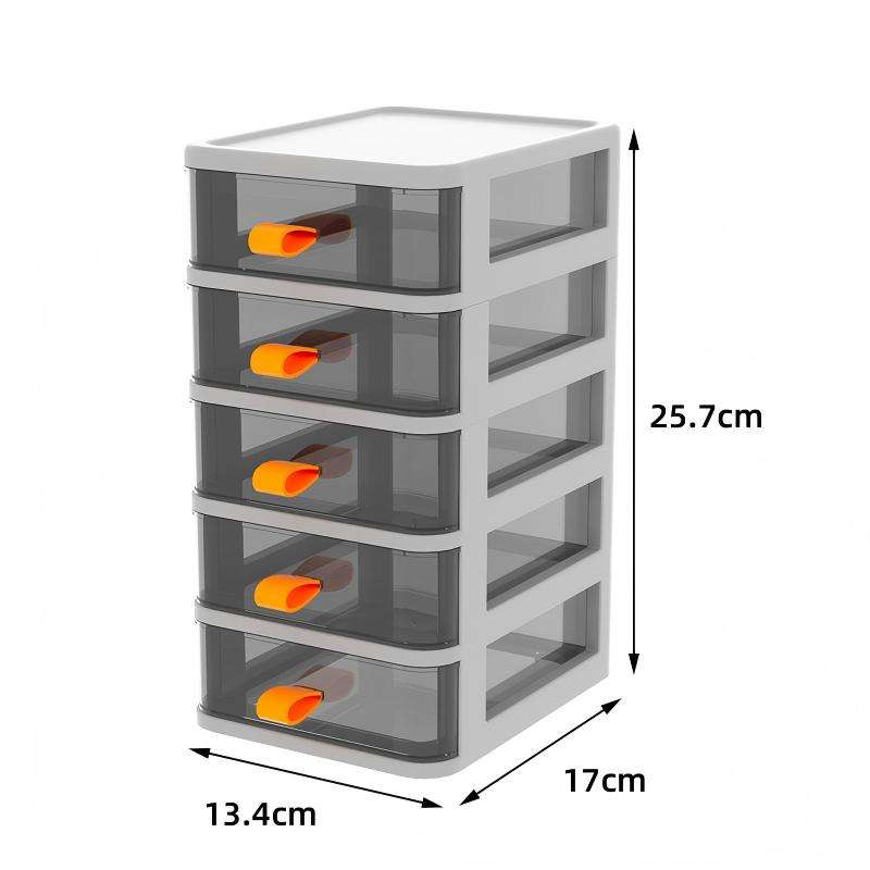 5-Layer Drawer Desktop Organizer, 13.4 x 17 x 25.7 cm - Space-Saving Storage