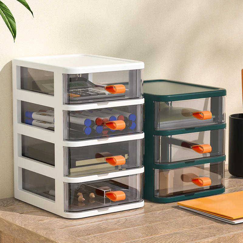 3-Layer Injection PP Rectangular Desktop Organizer, 13.4 x 17 x 15.7 cm