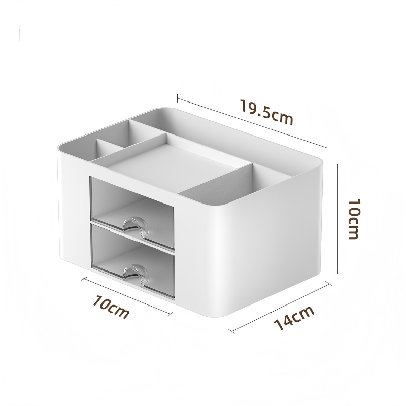 Transparent Plastic Remote Control Holder - Large Capacity Desk Organizer
