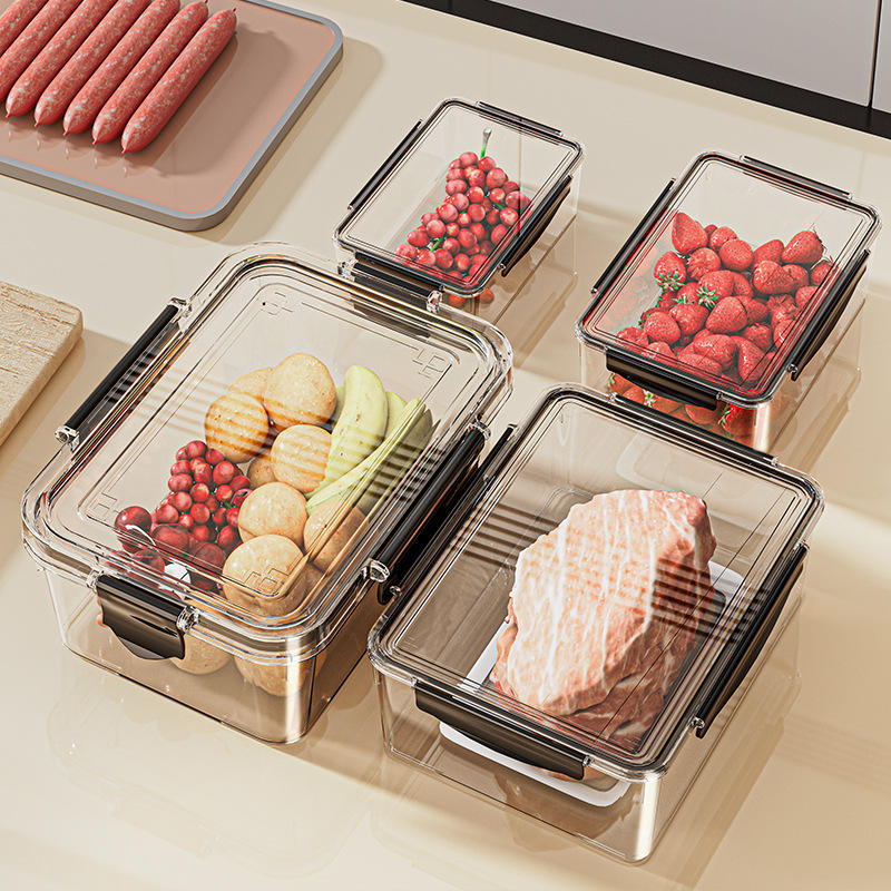 Sealed Stackable Fridge Storage Box for Vegetables and Fruit