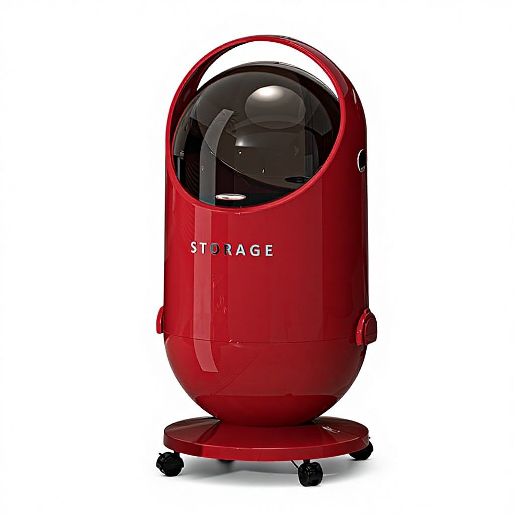 Light-Luxury Barrel-Shaped Waste Bin with Dual-Opening Lid - No Bending