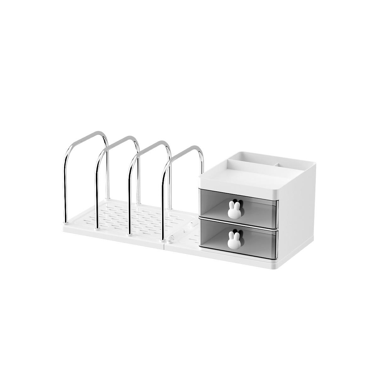 Desktop Office Book Shelf - Student Stationery Rack, 350 ml, Single Layer
