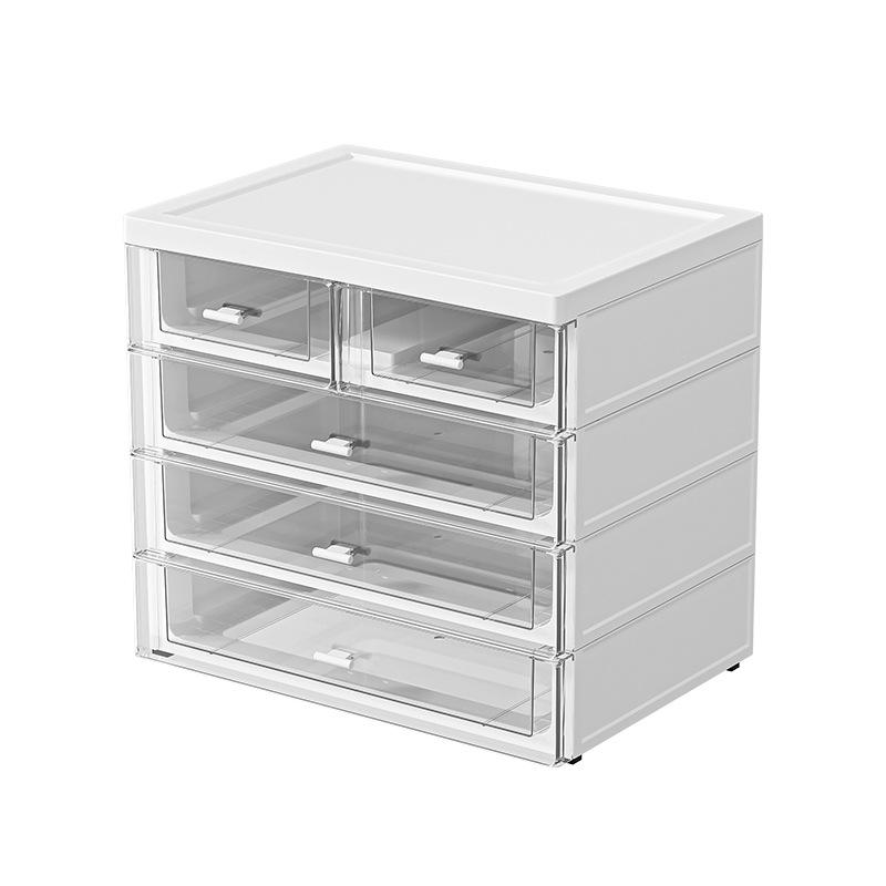 Drawer-Type Stackable PP Office Desk Organizer, 35 x 25 x 31 cm