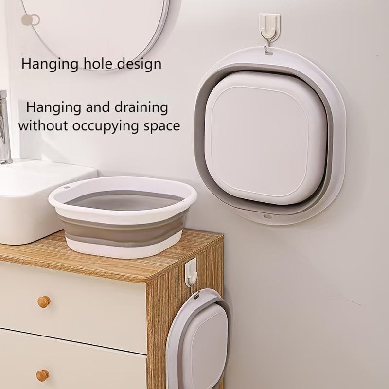 Foldable Plastic Wash Basin, 38 cm - Portable Basin for Camping and Travel