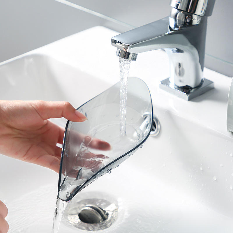 Leaf-Shaped Self-Draining Soap Dish with Suction Mount - Eco-Friendly Holder