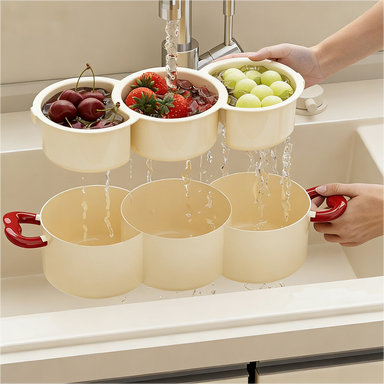 Multi-Compartment Snack Storage Tray - Living Room Fruit and Candy Plate