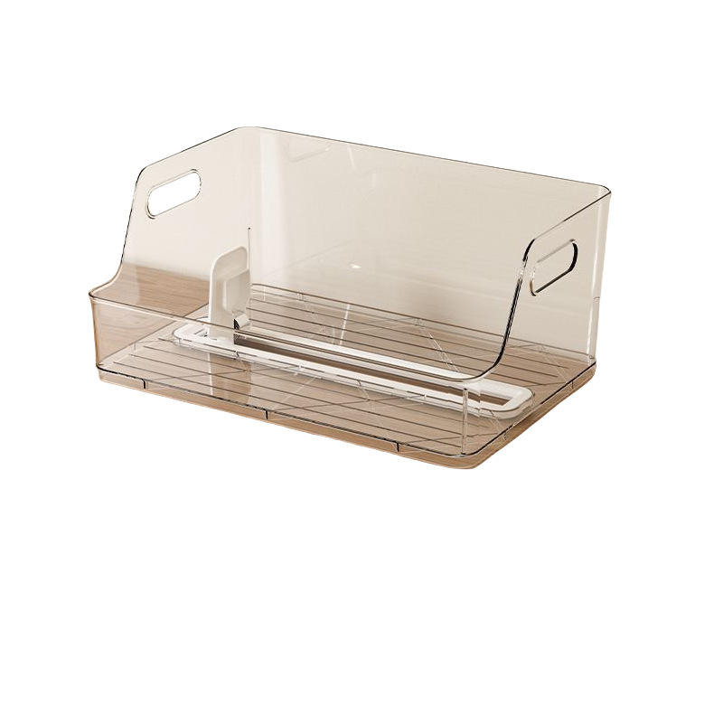 Transparent Rectangular Book and Document Box, 25 x 35 x 15 cm - 18 L Desk Storage