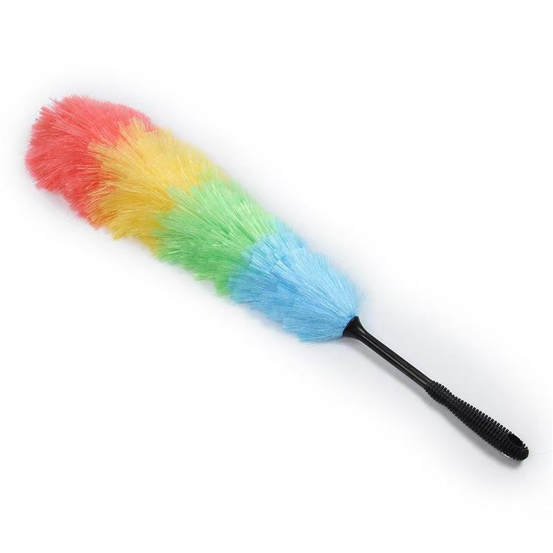 Rainbow Reusable Microfiber Electrostatic Duster - Washable Home and Car Cleaner