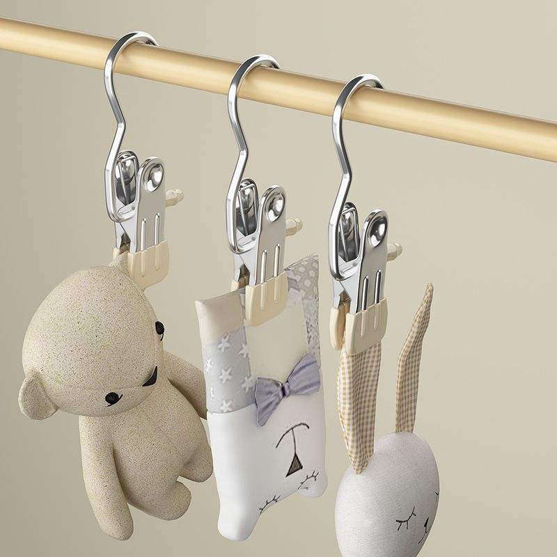 Multifunctional Stainless Steel Hanging Clip - Towel, Hat and Pants Drying Clips